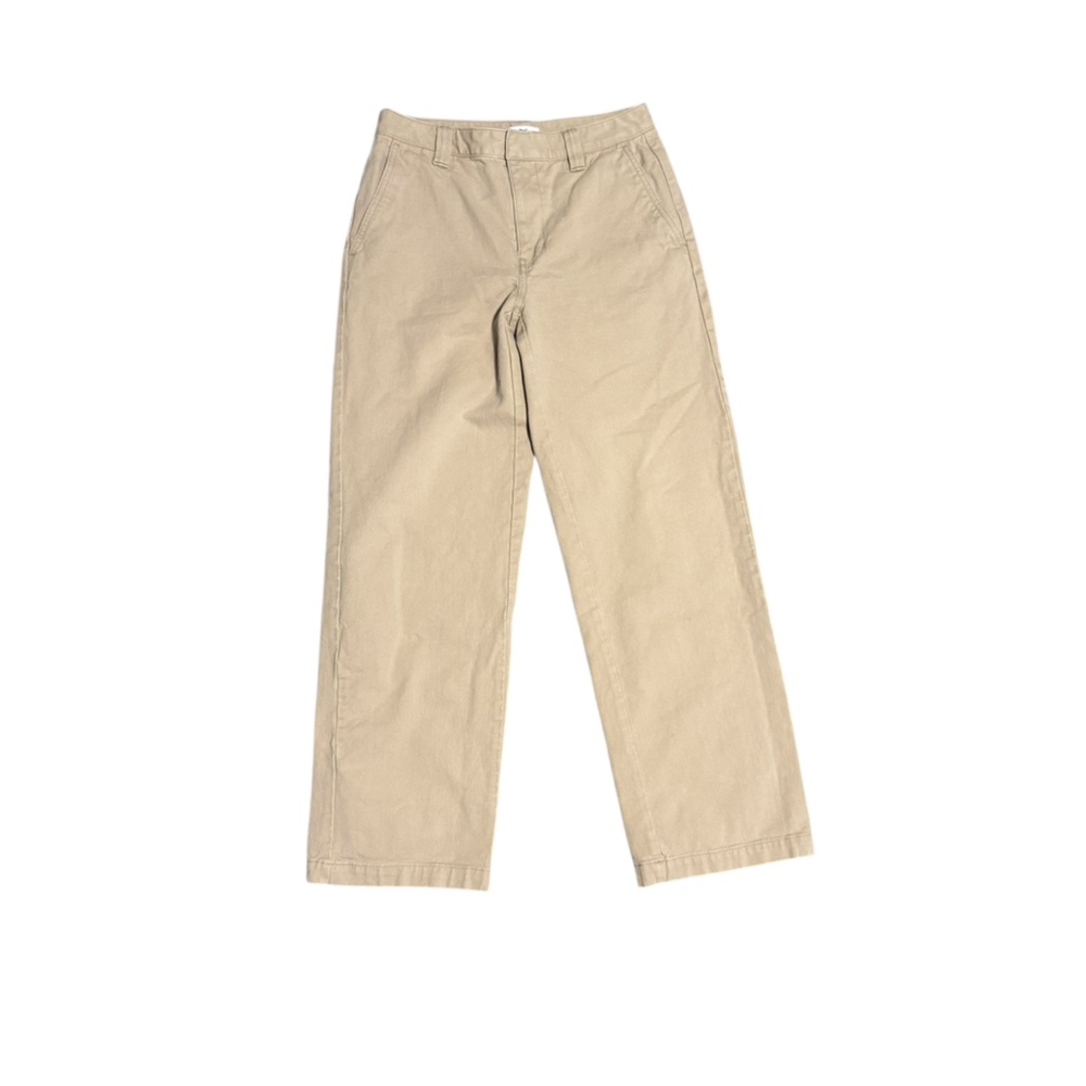 Aritzia TNA Khaki Denim Trouser High Waisted Jean Neutral Women's Size 4 - Picture 4 of 7